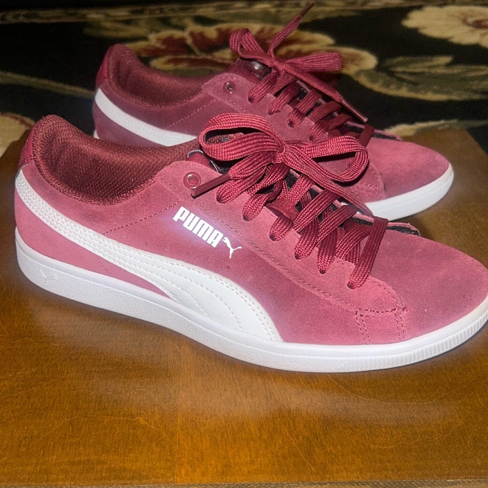 PUMA Deep, red, soft foam sole shoes